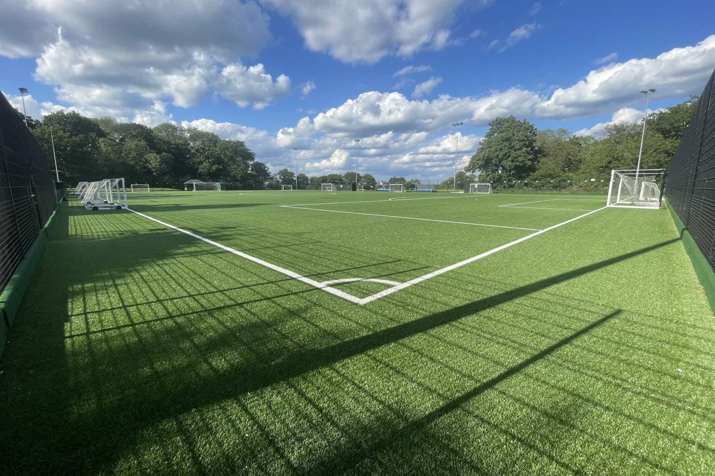 Beaumont School 4G floodlit pitch in daylight